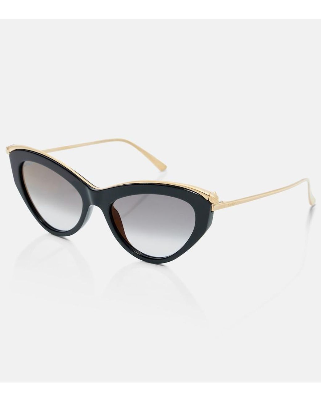Cartier Brown Panthere De Cartier Cat-Eye Sunglasses