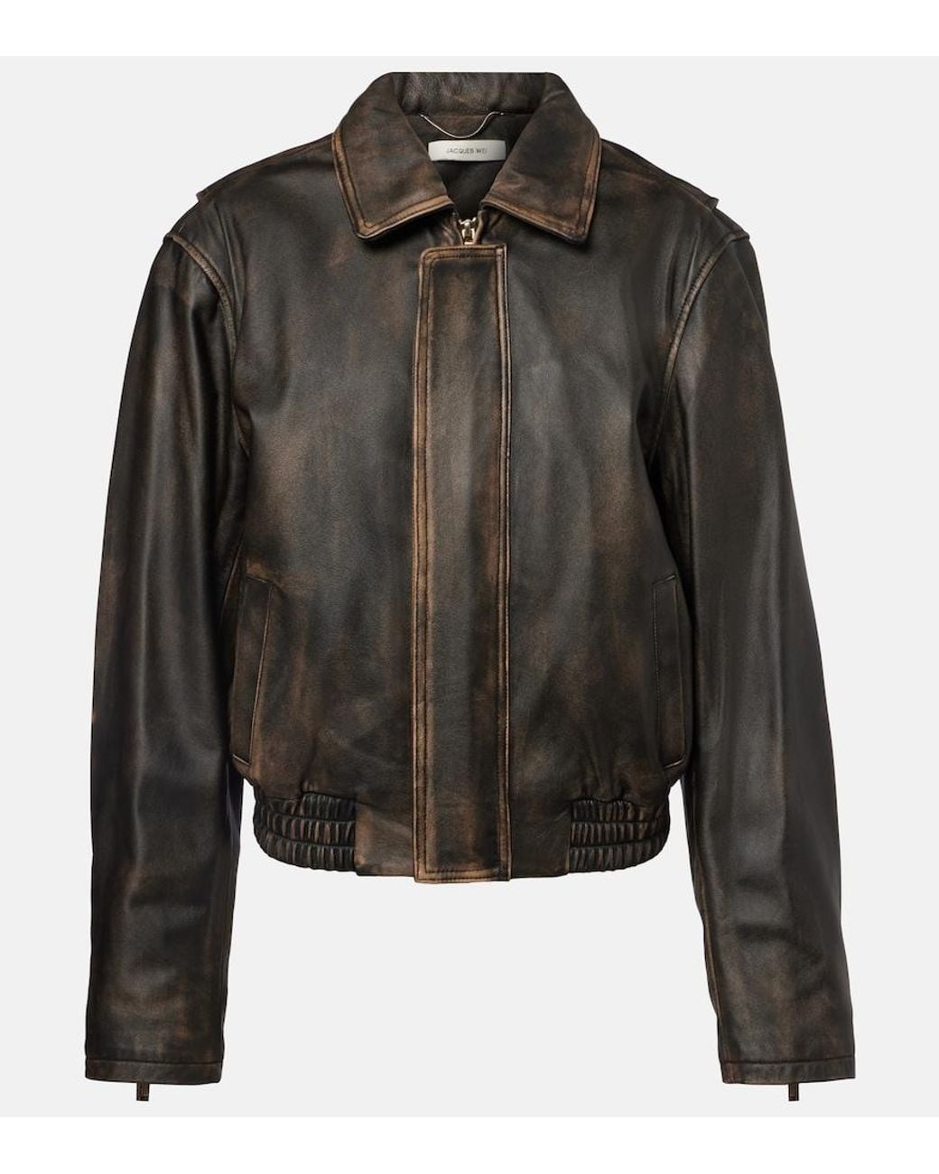 Chaqueta De Piel JACQUES WEI de color Black