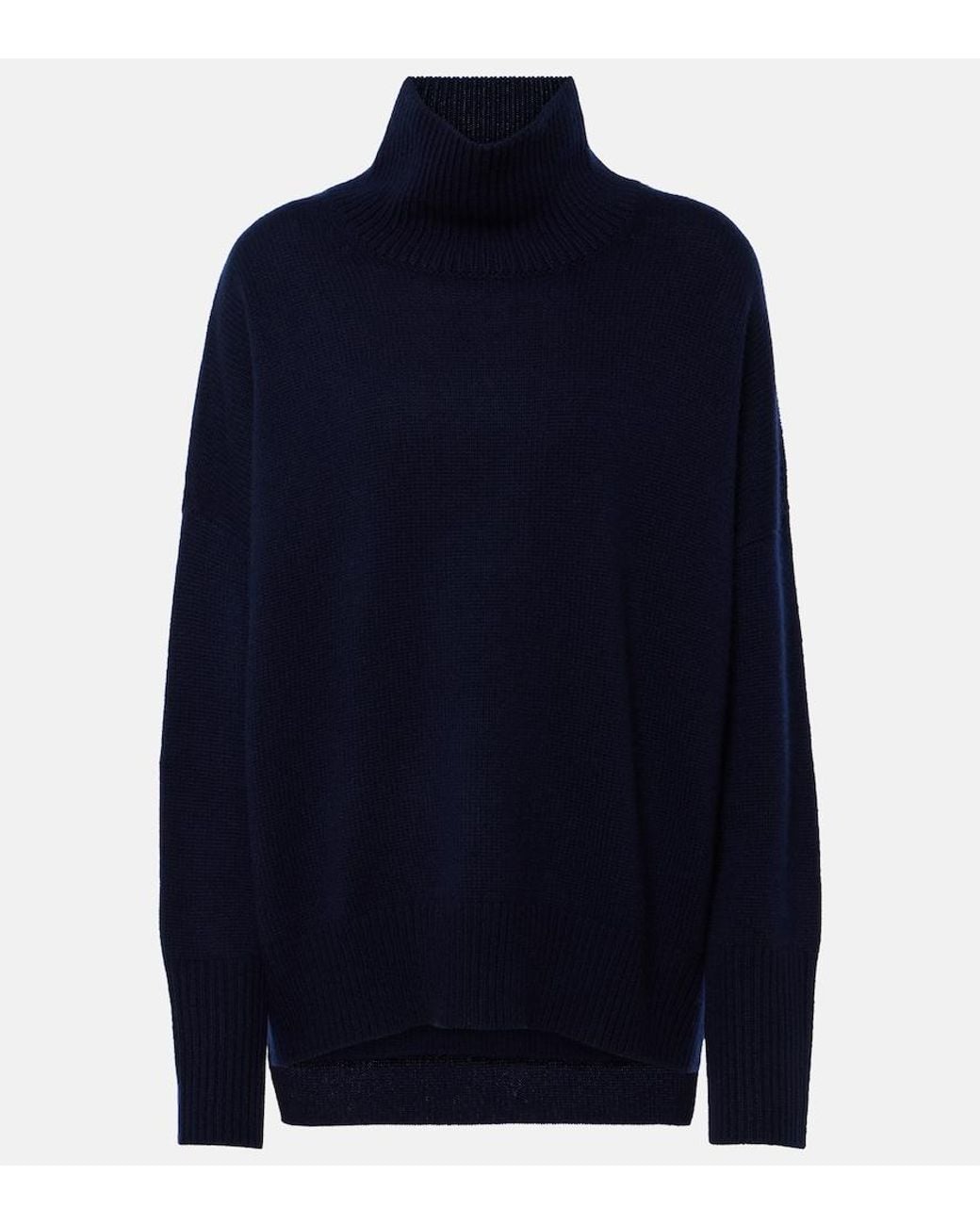Lisa Yang Blue Heidi Turtleneck Cashmere Sweater