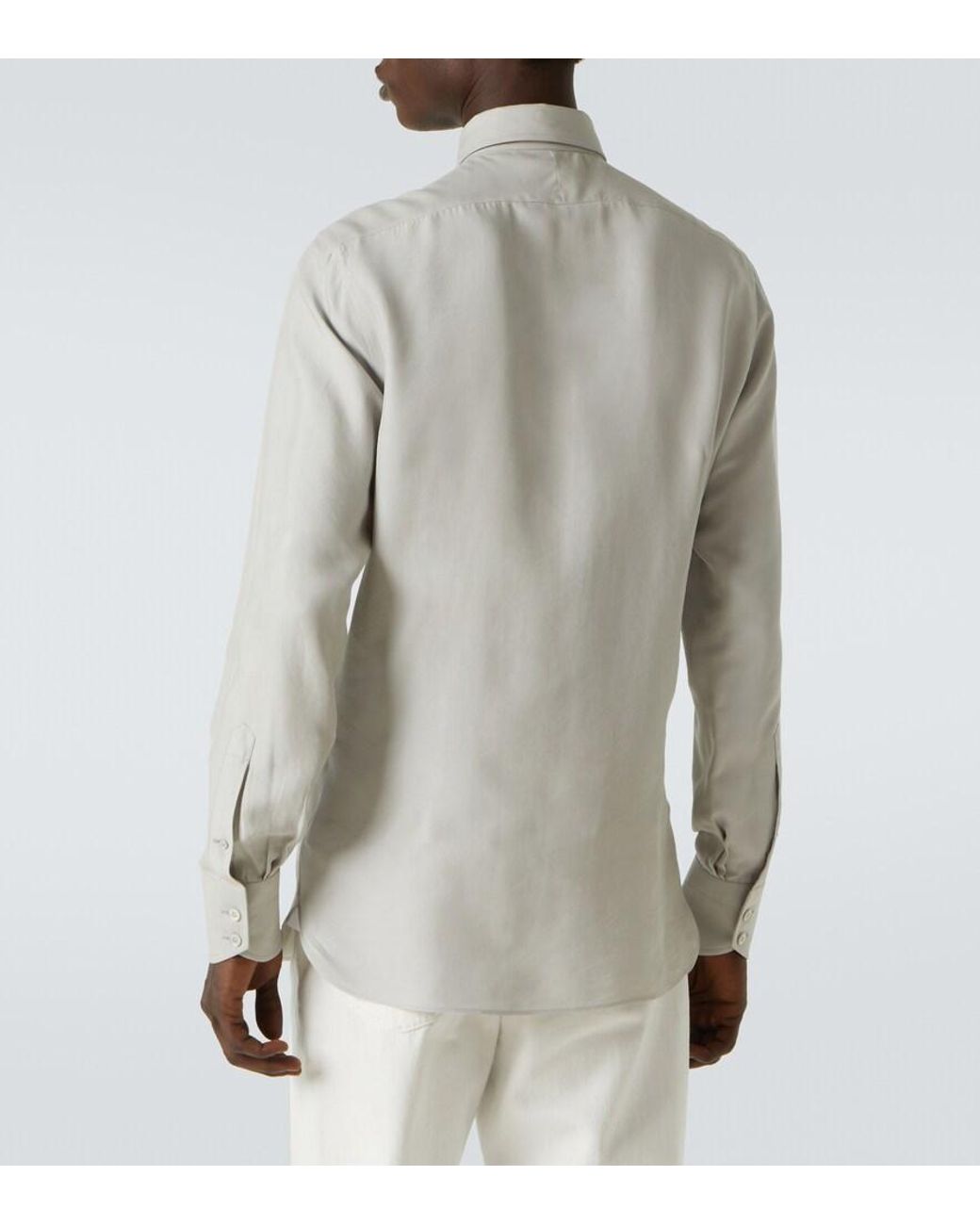 Tom Ford Gray Cotton Shirt for men