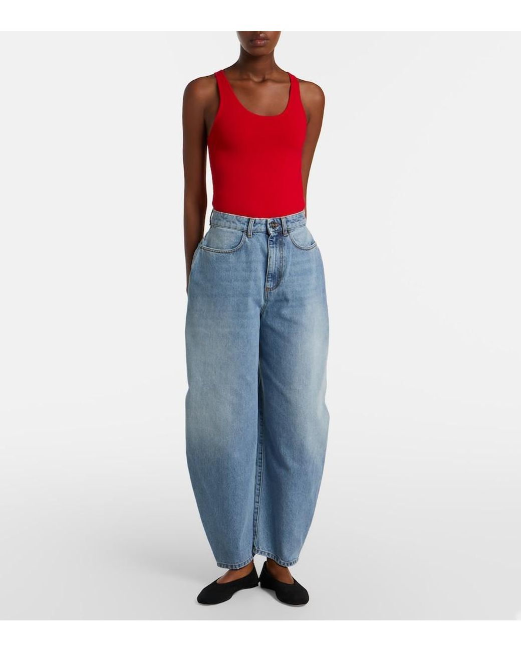 Jeans Barrel Rohe de color Blue