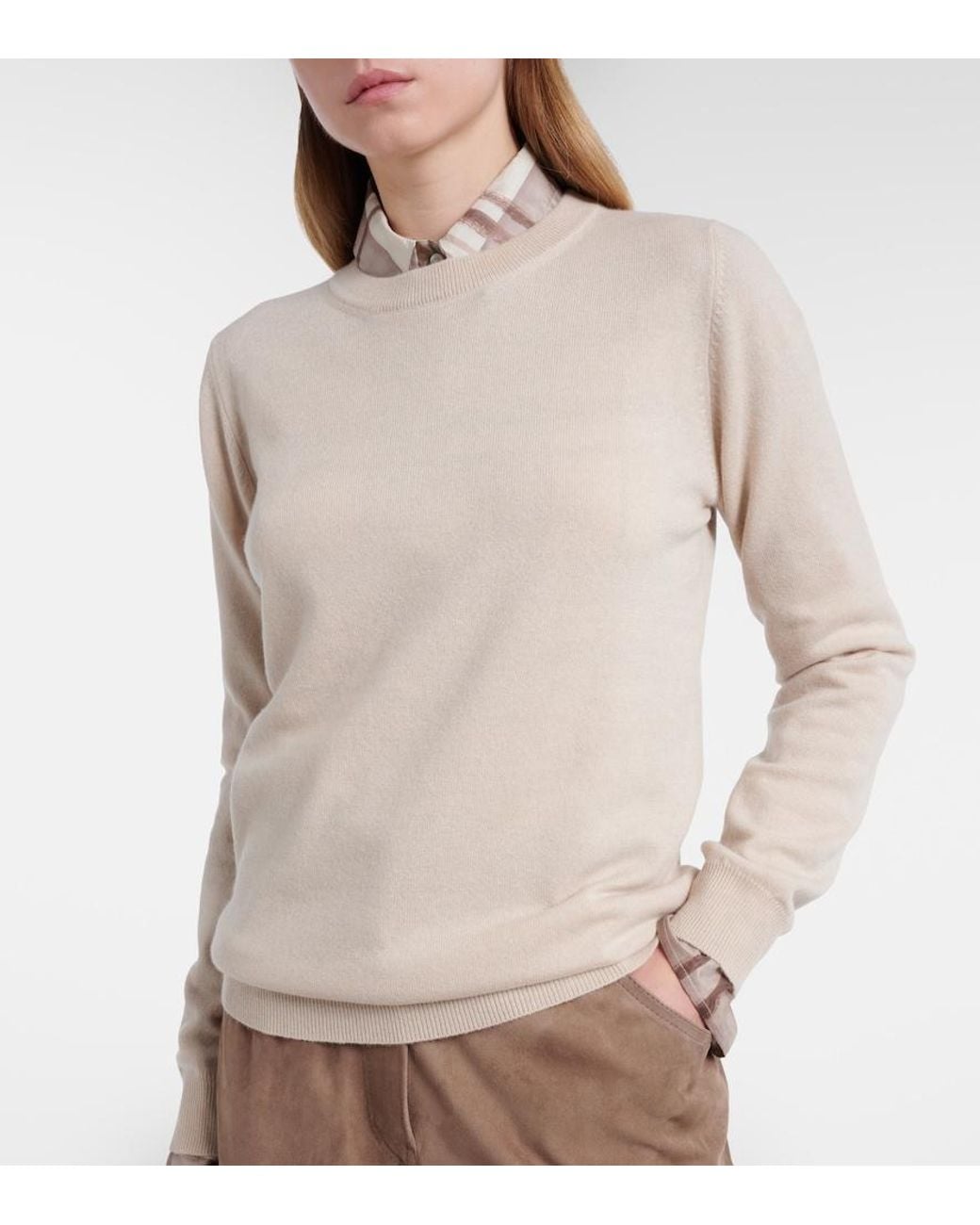 Pullover di Brunello Cucinelli in White