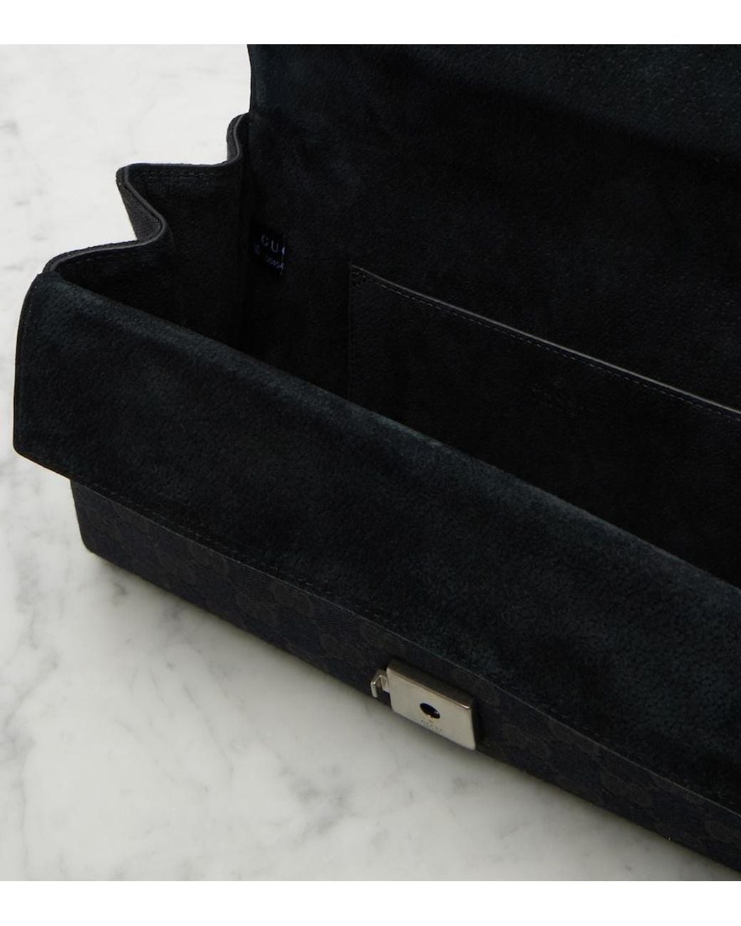 Gucci Black Dionysus Small Gg Canvas Shoulder Bag