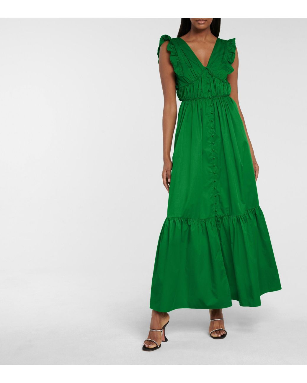 Green self portrait dress online