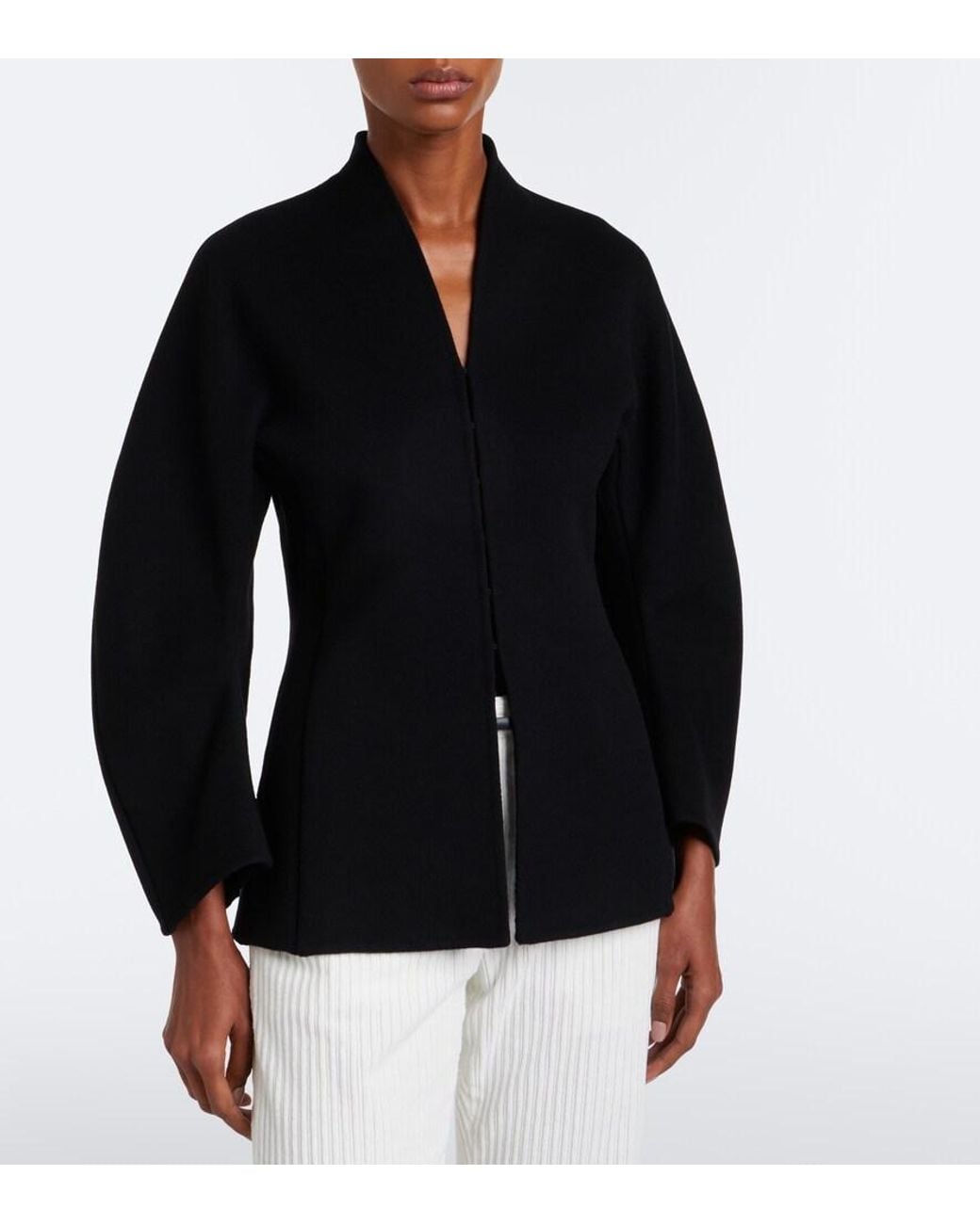 The Row Black Fela Cashmere Jacket