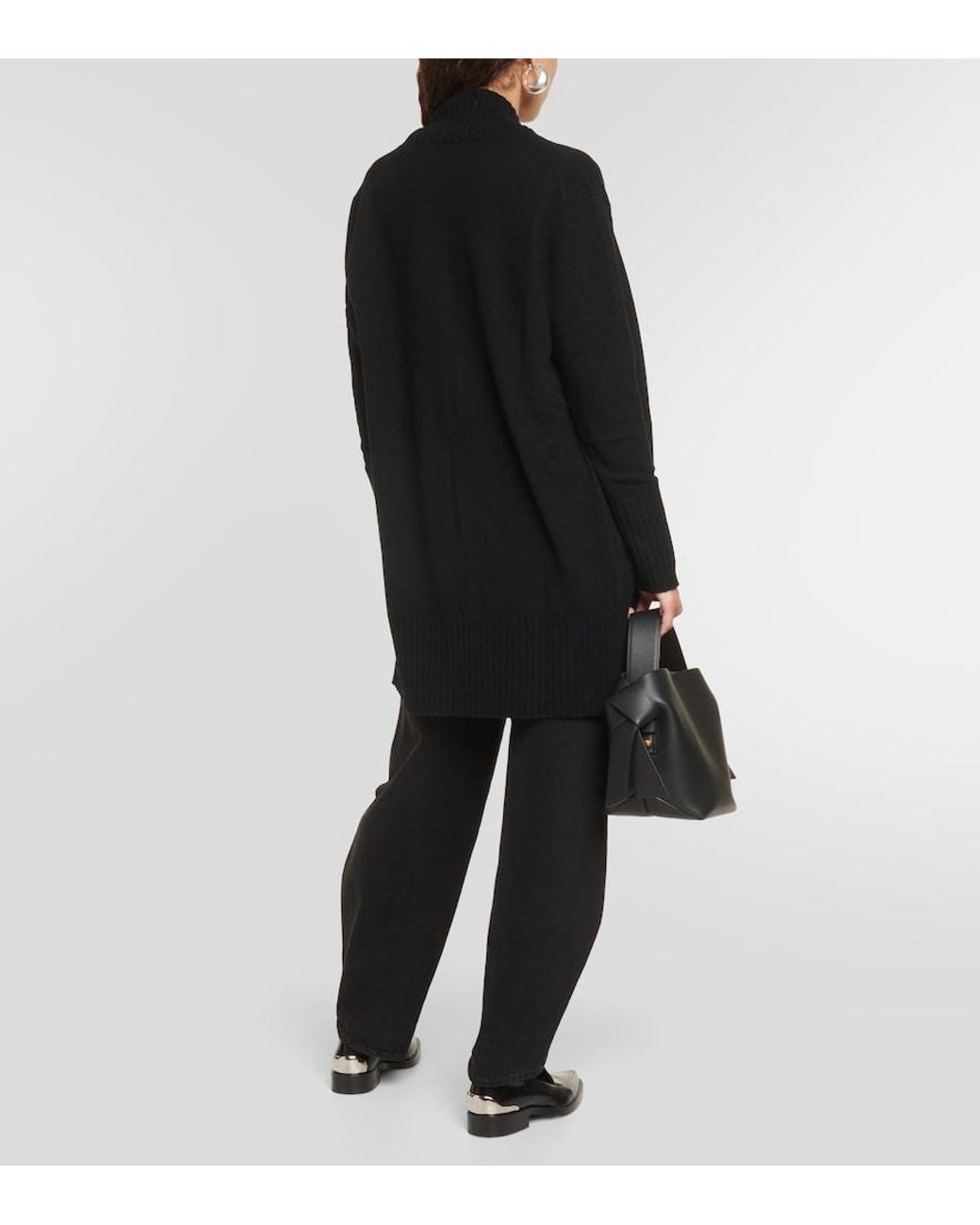Jardin Des Orangers Black Wool And Cashmere Cardigan