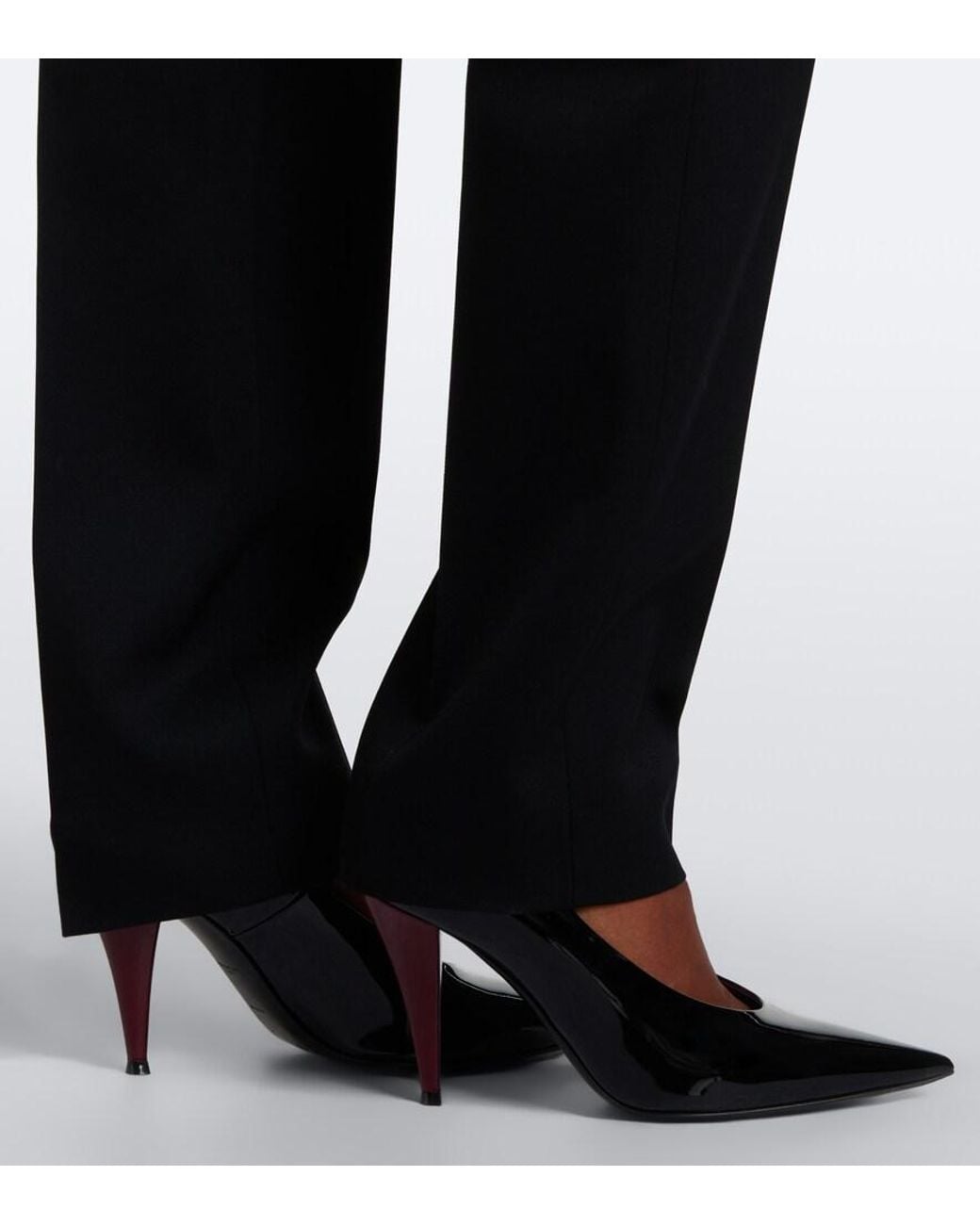 Givenchy Black Wool Slim Pants