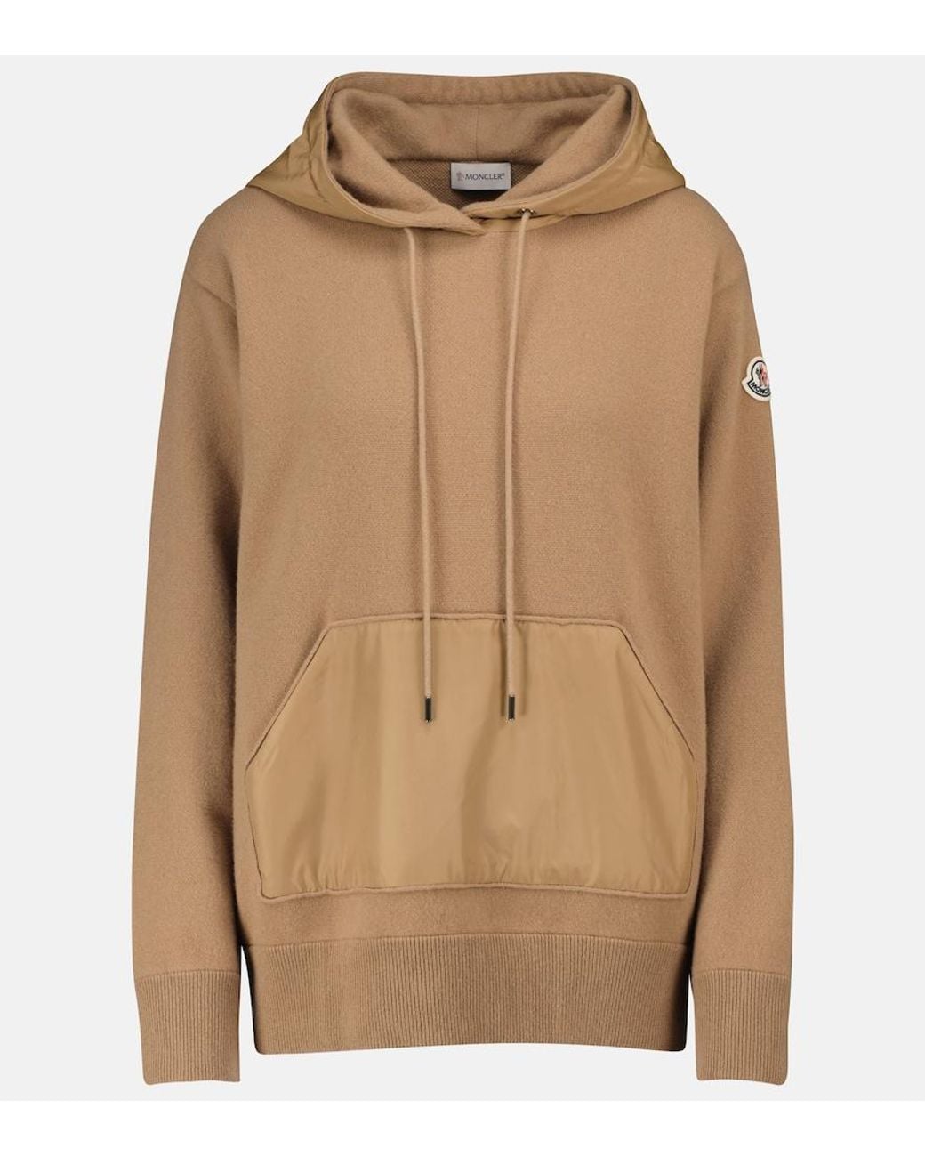 Moncler Brown Wool And Cashmere Hoodie