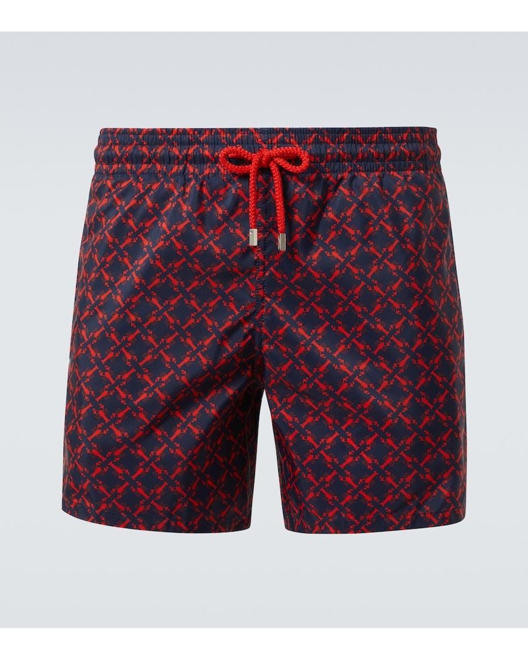 Vilebrequin Red Printed Swim Trunks for men