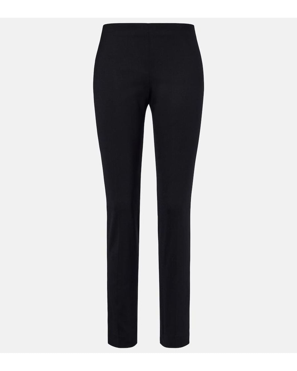 The Row Blue Flamenca Wool Straight Pants