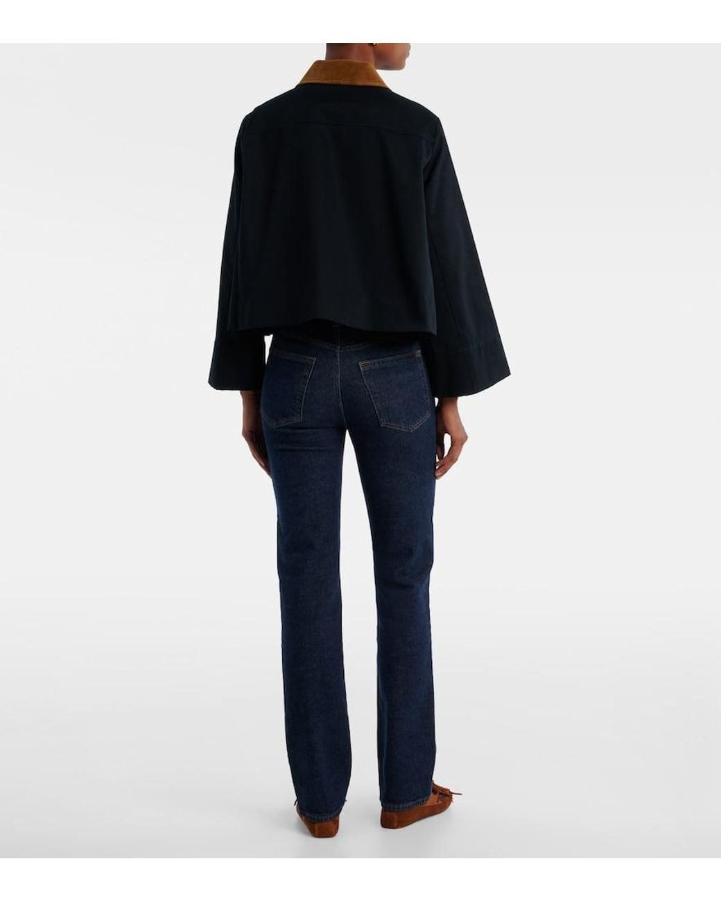 FRAME Blue Small Cotton Trench Jacket