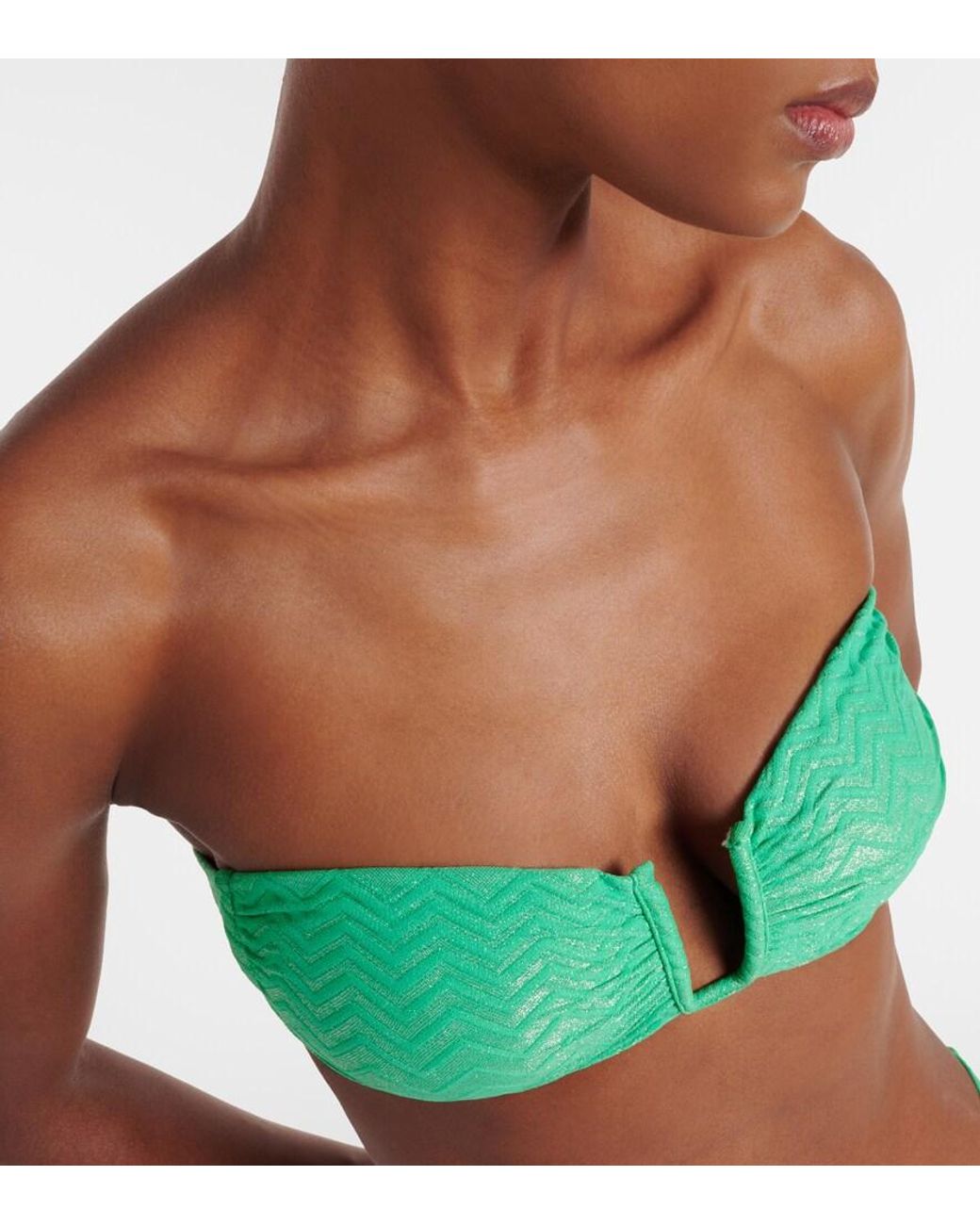 Melissa Odabash Green Bikini-Oberteil Prague