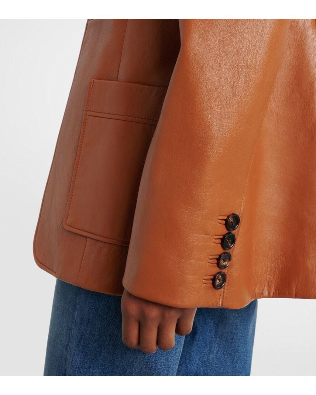 Chloé Brown Leather Jacket