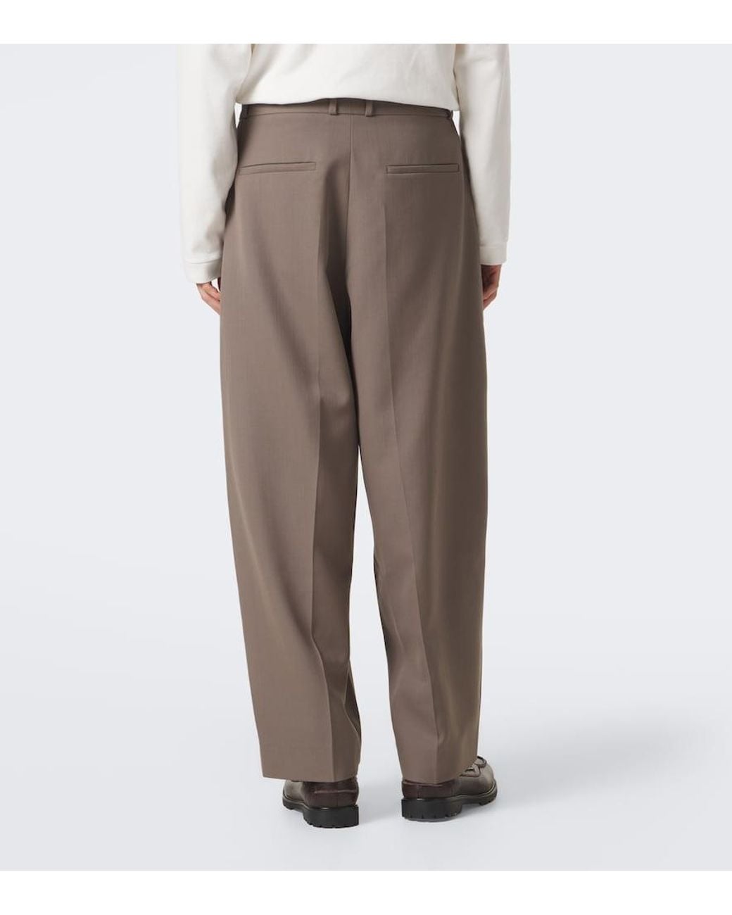 Studio Nicholson Brown Line Wide-Leg Pants for men