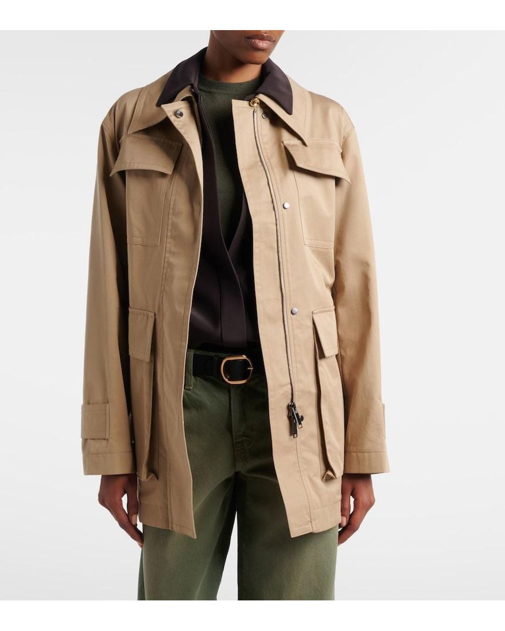 Joseph Natural Shama Cotton Trench Coat