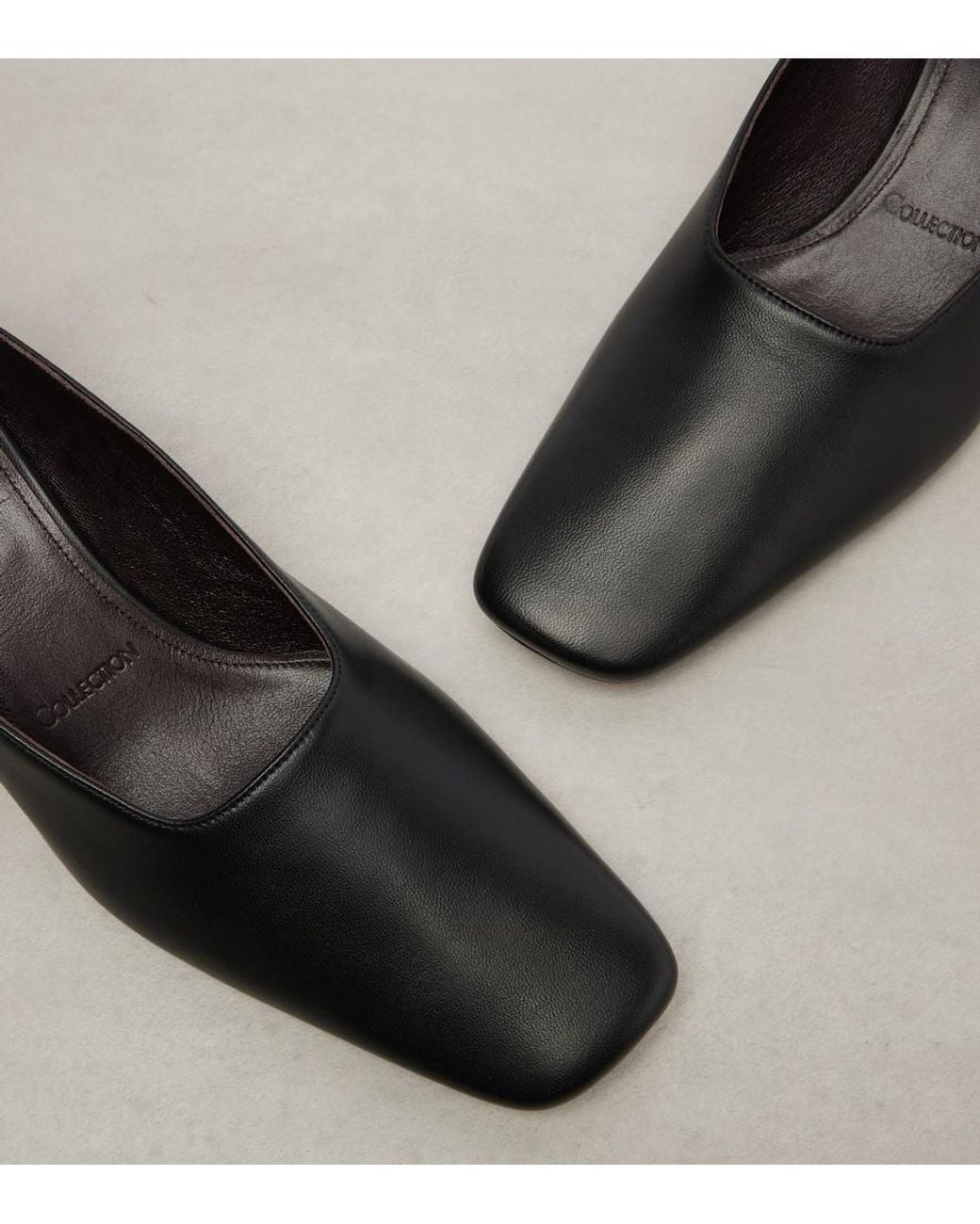 Calvin Klein Black Anna Leather Slingback Pumps