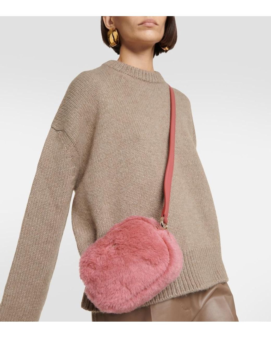 Max Mara Pink Small Teddy Camera Bag