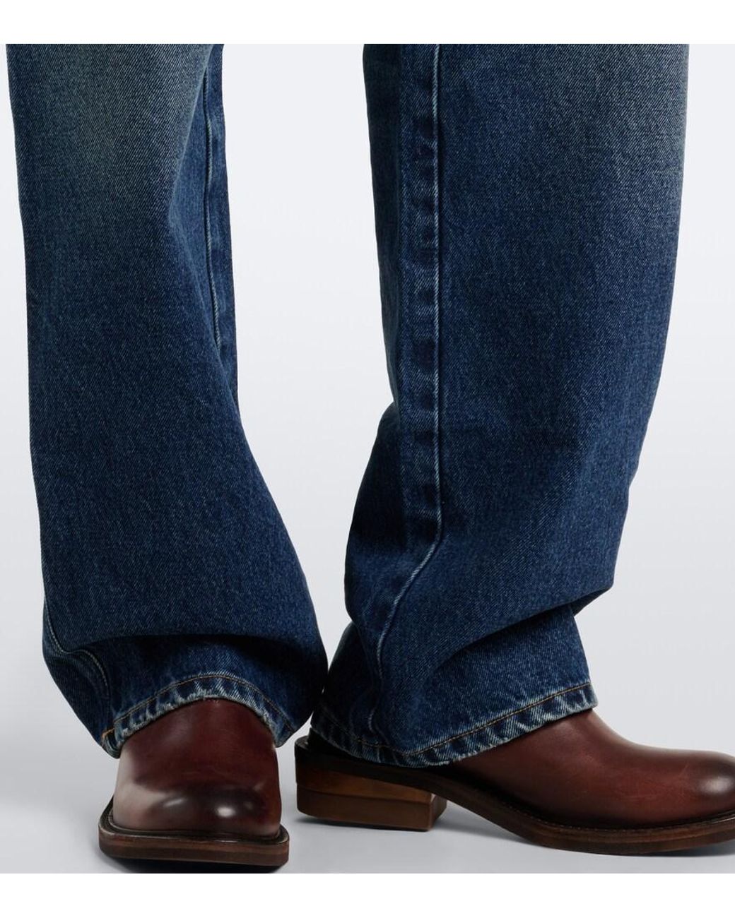 Miu Miu Blue Wide-Leg Jeans