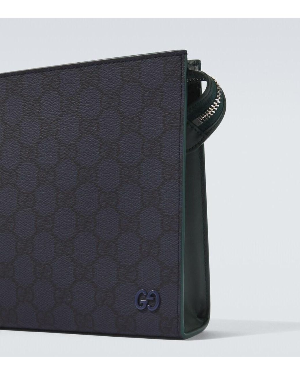 Gucci Gg Small Pouch With Strap in Black for Men | Lyst