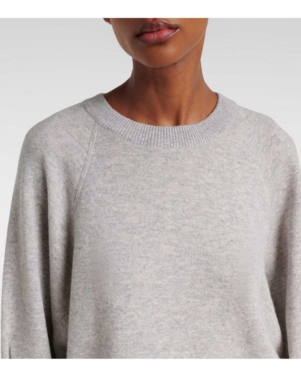 Max Mara Gray Aere Cashmere And Wool Sweater