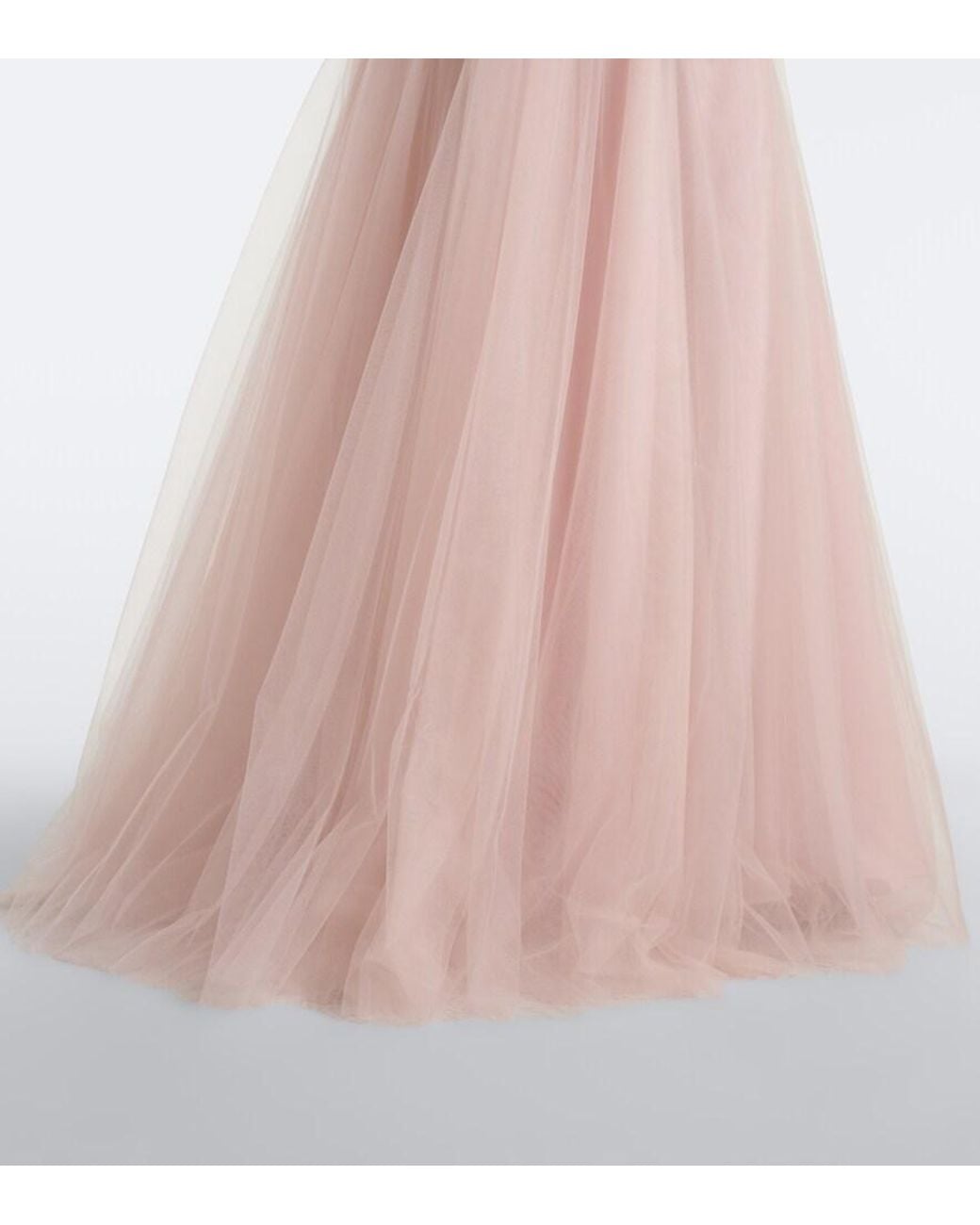Costarellos Pink Alessi Embellished Velvet And Tulle Gown