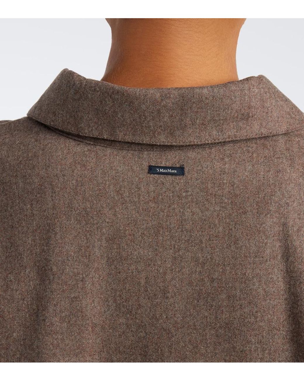 Max Mara Brown Wool Flannel Shirt