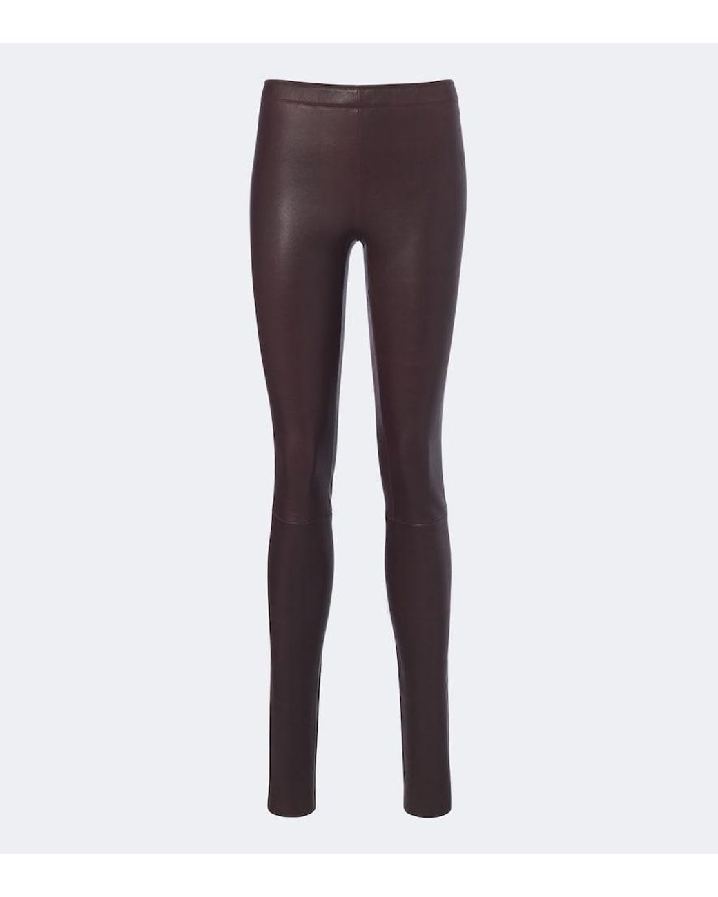 Stouls Purple Carolyn Leather Leggings