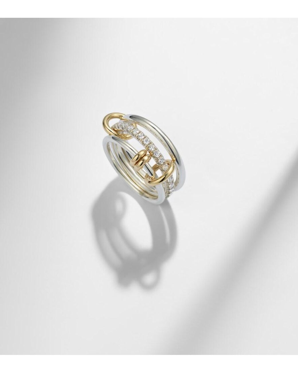 Spinelli Kilcollin White Raneth 925 Sterling And 18Kt Ring With Diamonds