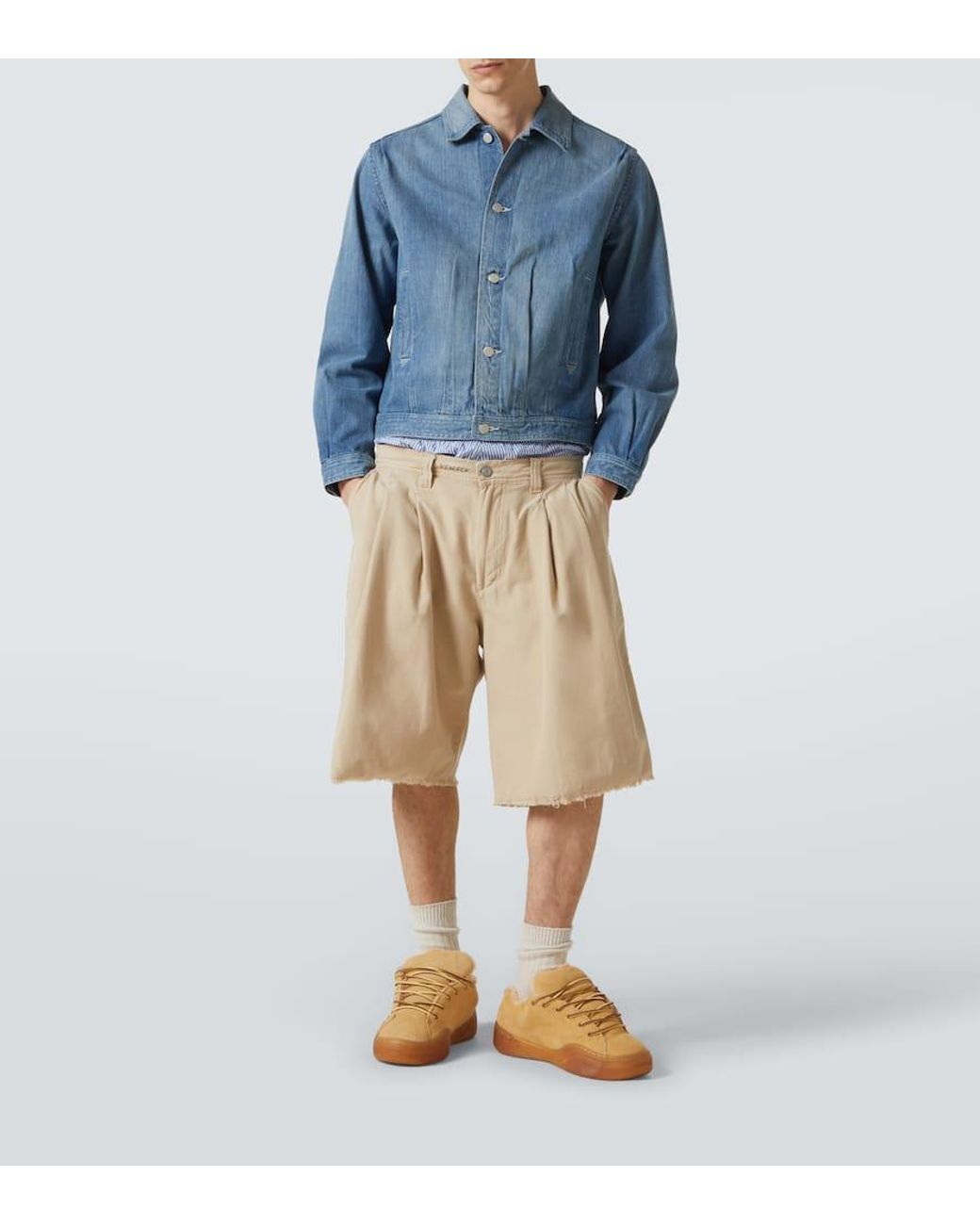 ERL Sneakers Sand Vamp Aus Veloursleder in Natural für Herren