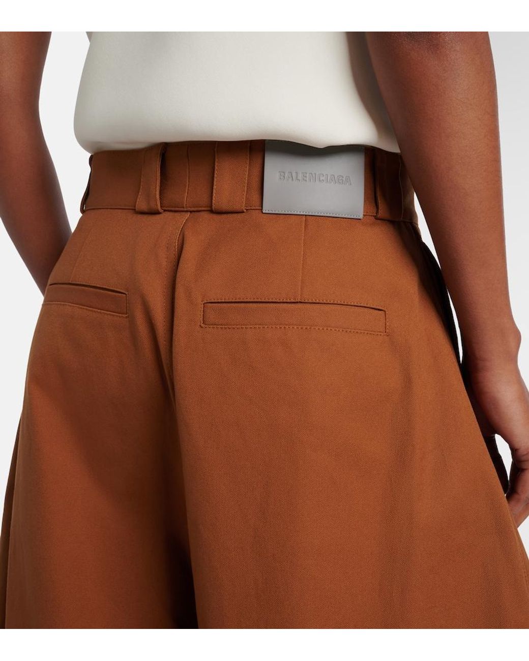 Balenciaga Brown Crepe Balloon Pants