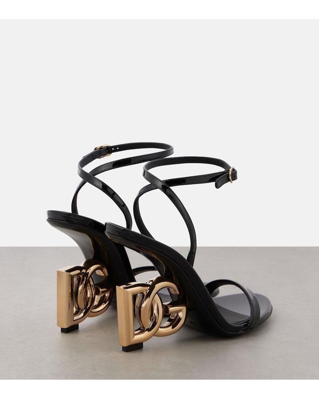 Dolce & Gabbana Black High Heel Sandals