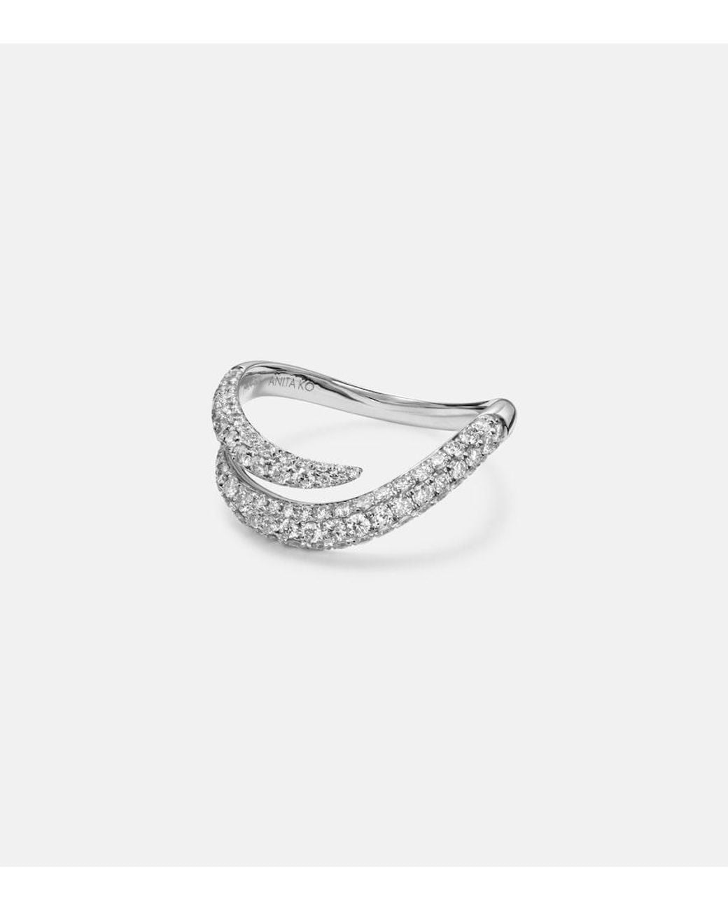 Anita Ko White Zara 18Kt Ring With Diamonds