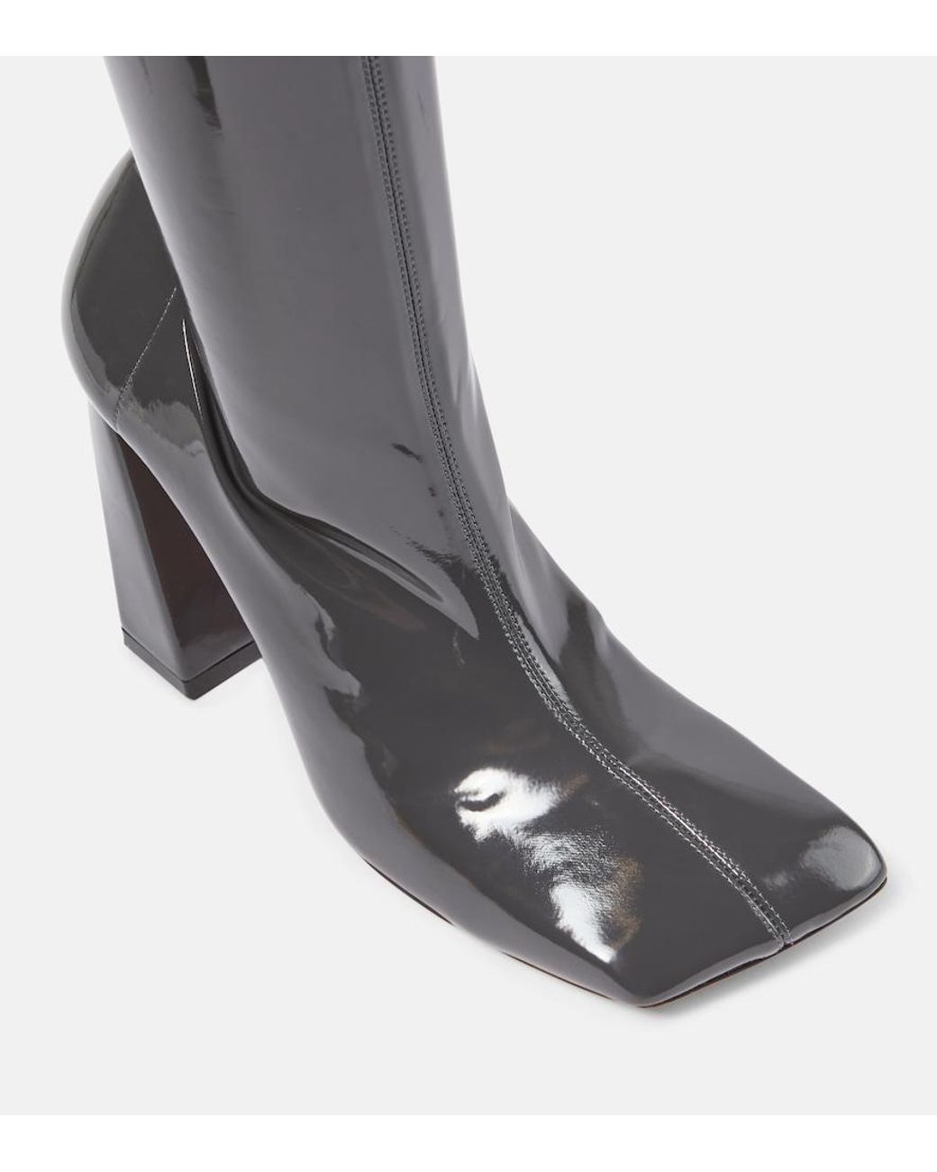 AMINA MUADDI Black Marine Stretch 95 Latex Over-The-Knee Boots