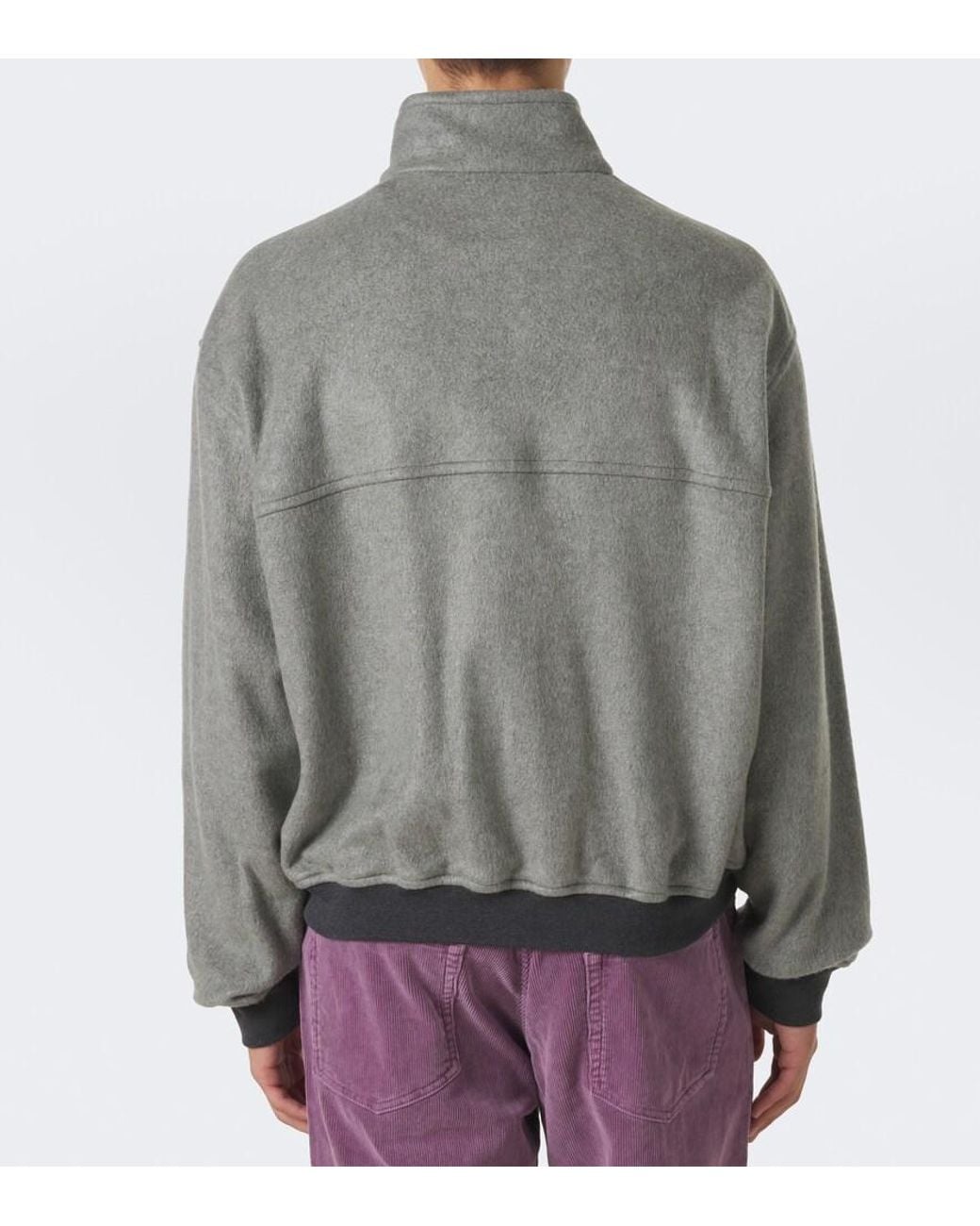 Chaqueta De Seda Auralee de hombre de color Gray