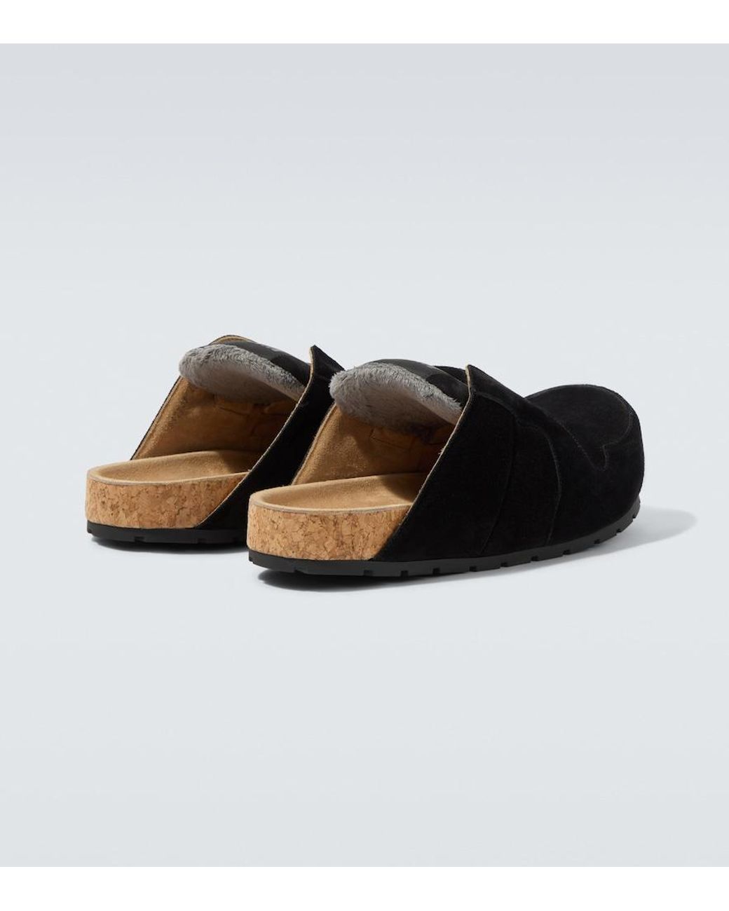 Balenciaga Black Dumbo Suede Slides for men