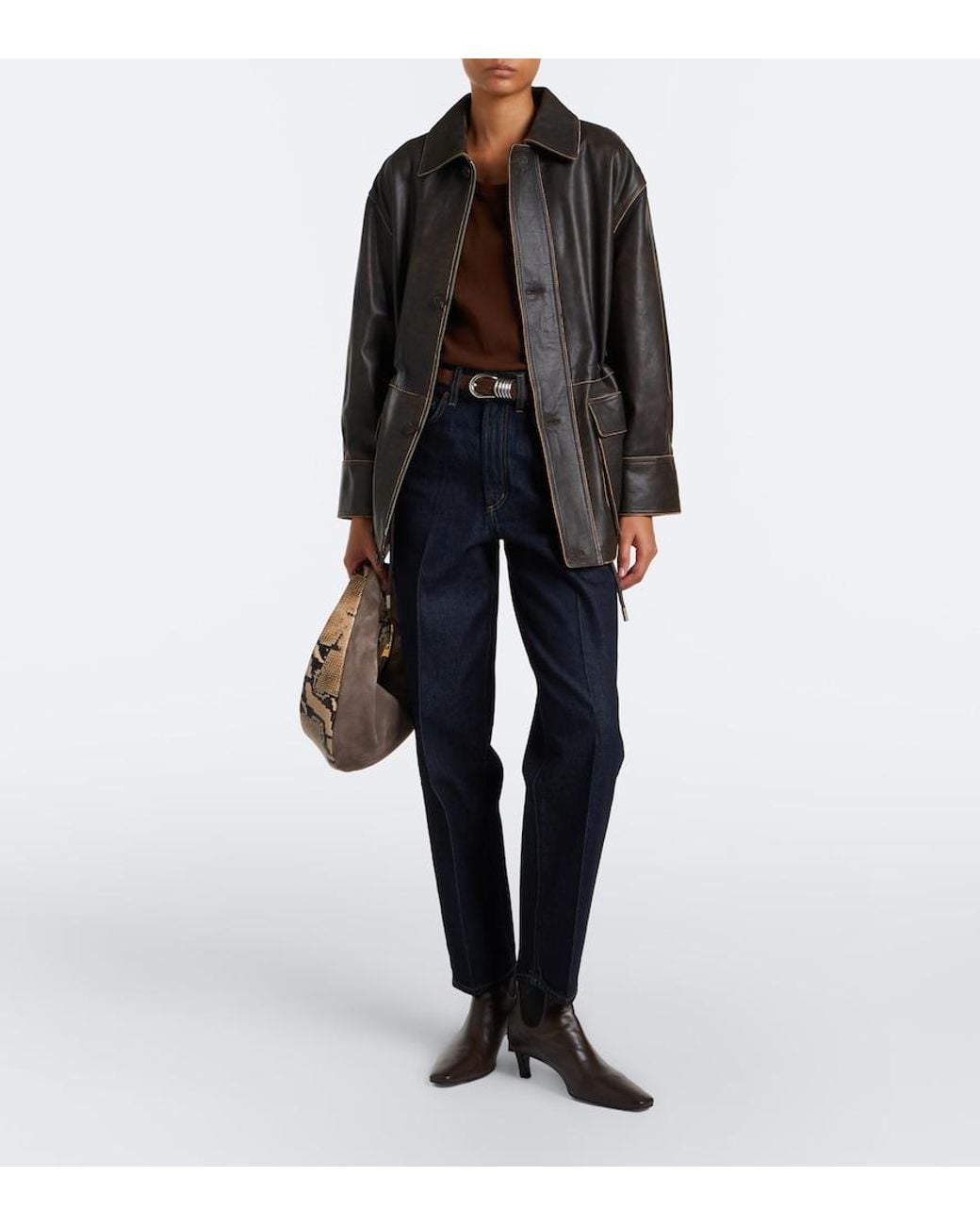 Agolde Blue 80's Straight Jeans