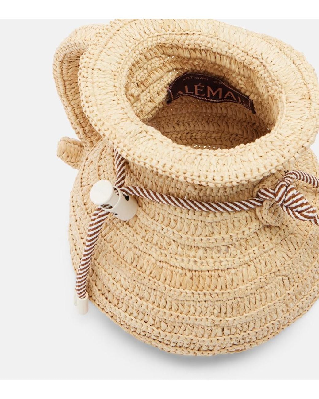 ALÉMAIS Natural Michelle Raffia Crossbody Bag