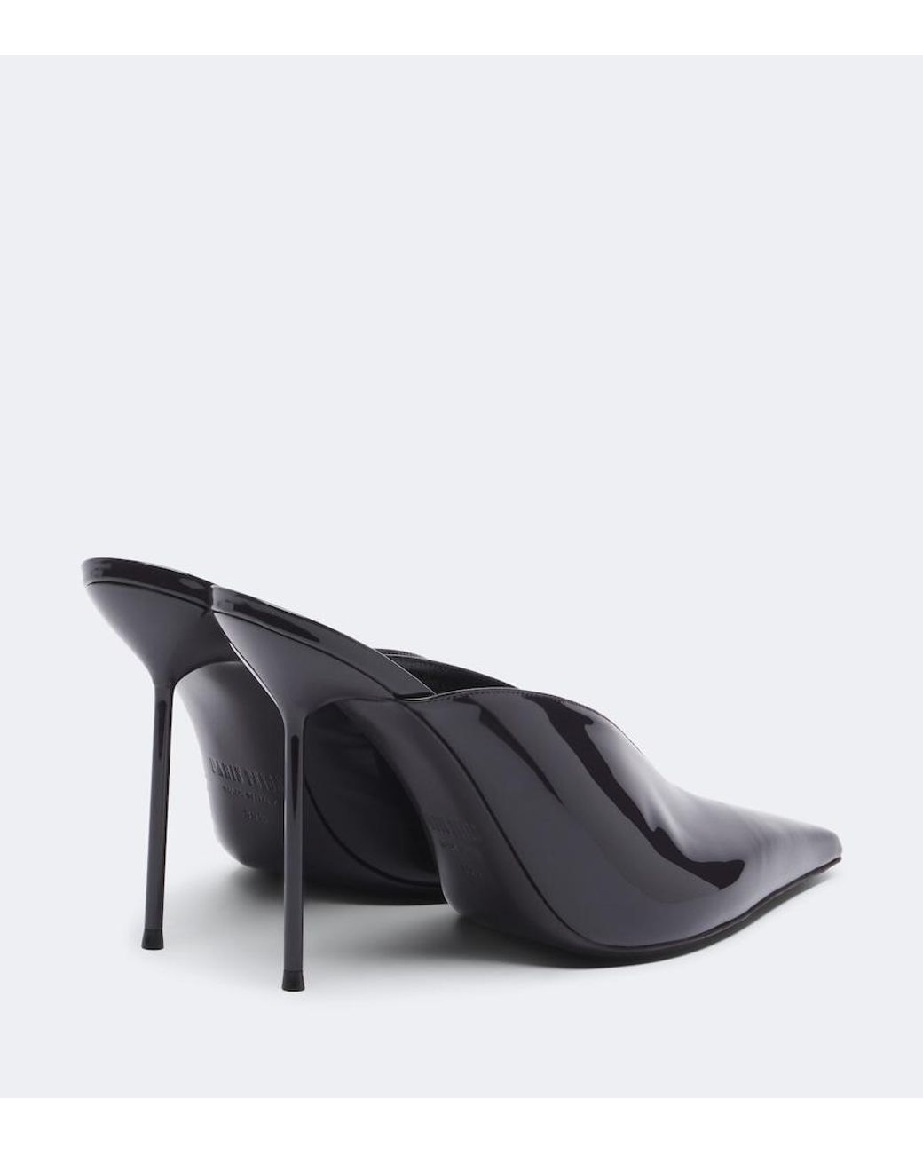 Paris Texas Blue Lidia Patent Leather Mules