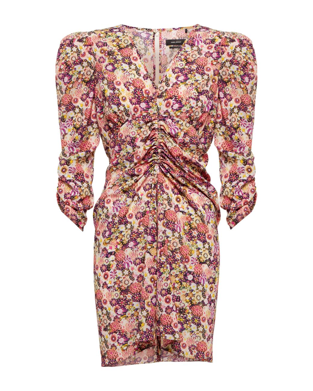 Isabel Marant Celina Floral Silk-blend Minidress | Lyst