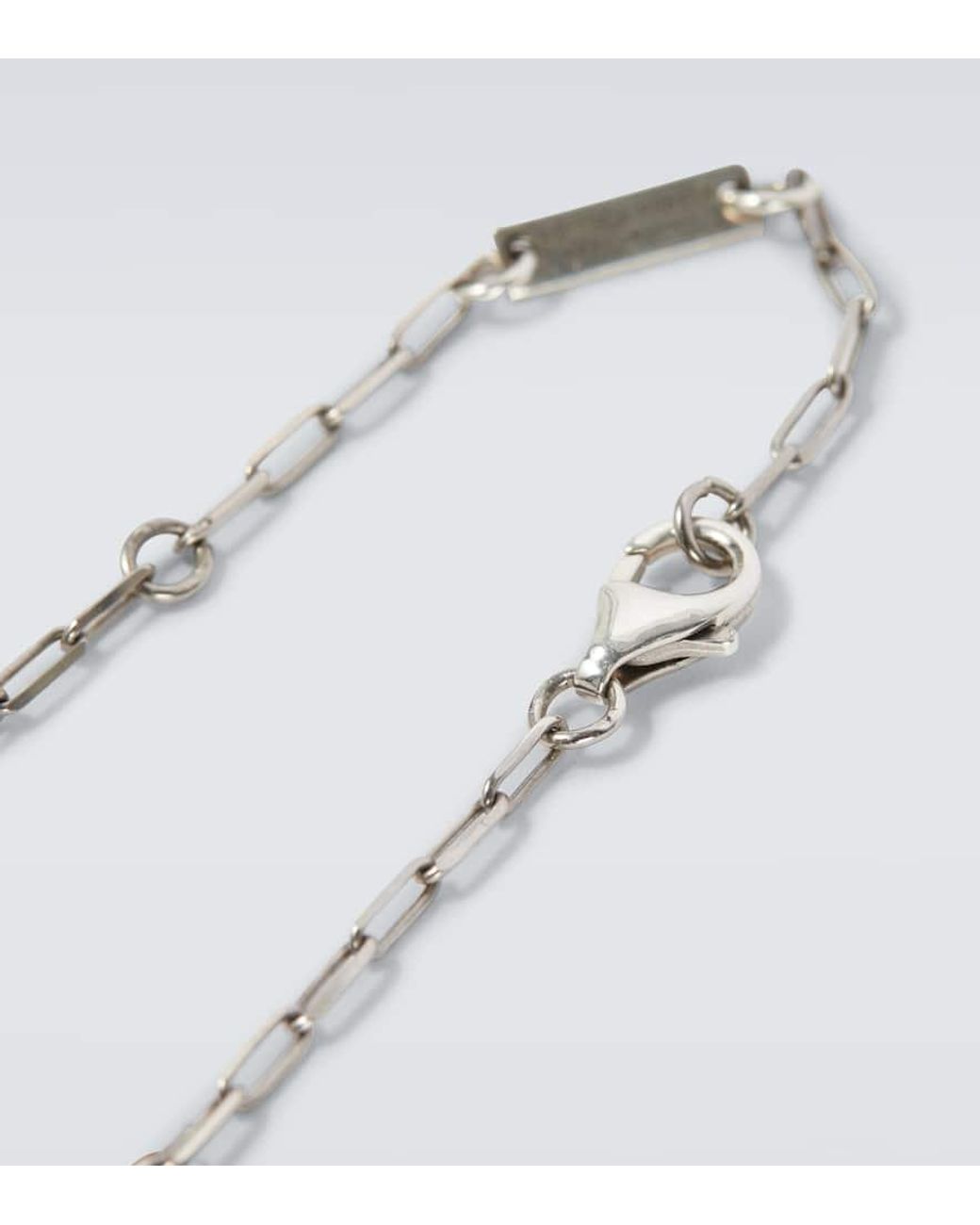 Bottega Veneta Halskette Aus Sterlingsilber in White für Herren