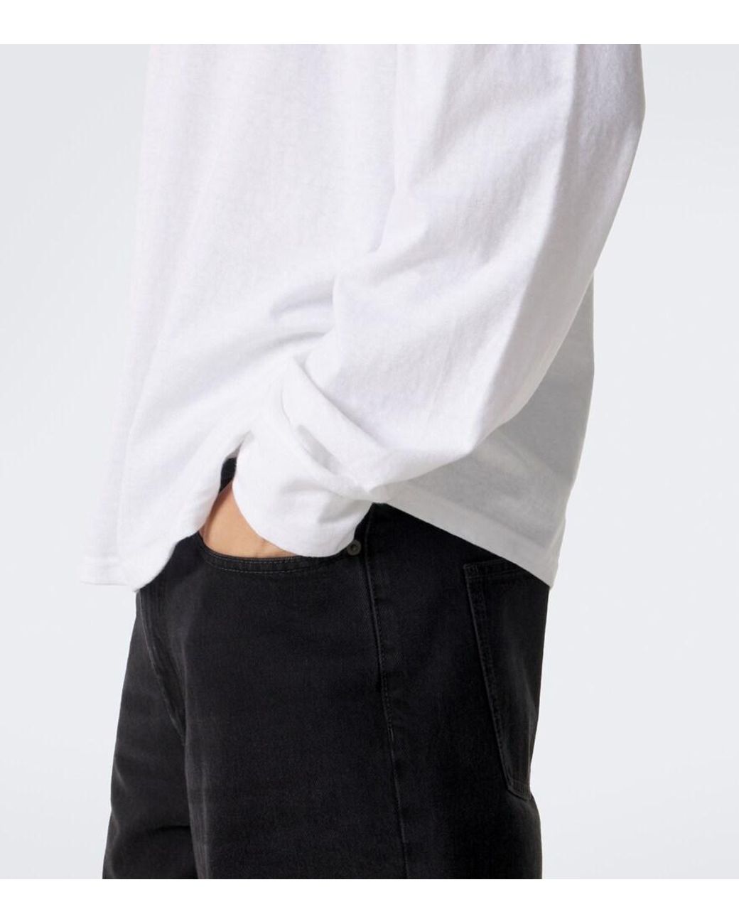 The Row White Dolino Cotton Jersey T-Shirt for men
