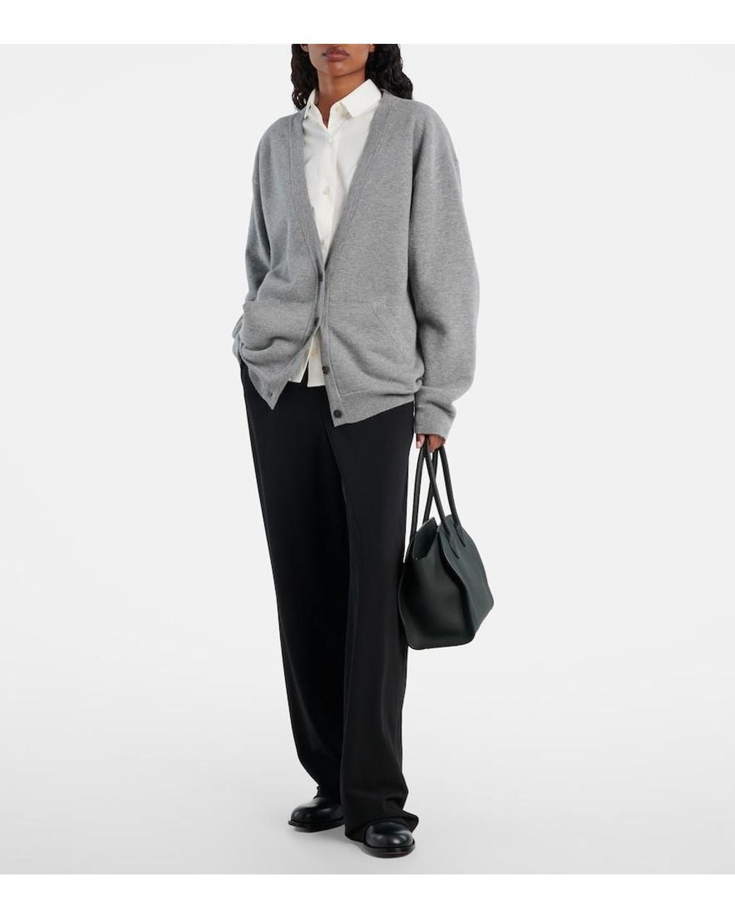 The Row Black Marlo 12 Leather Tote Bag