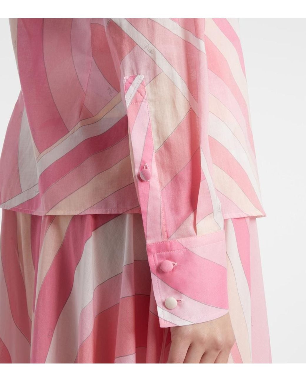 Emilio Pucci Pink Iride Cotton Shirt