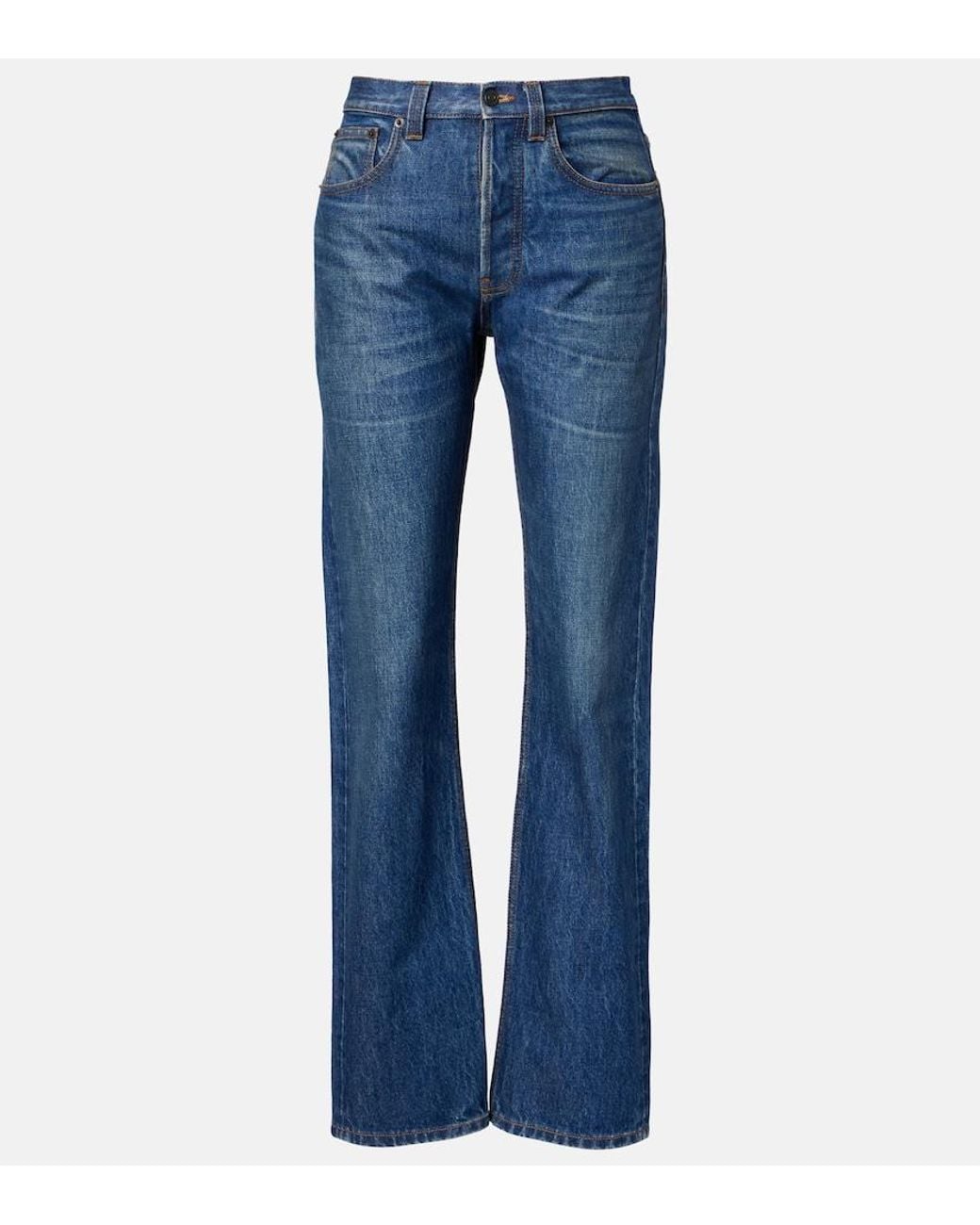 The Row Blue Daciana Straight Jeans