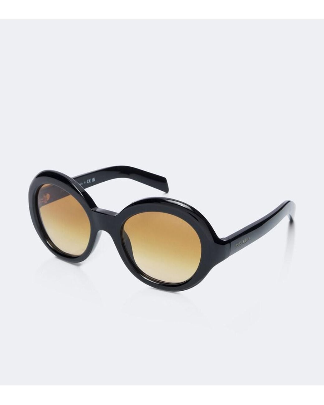 Prada Brown Shadowplay Round Sunglasses