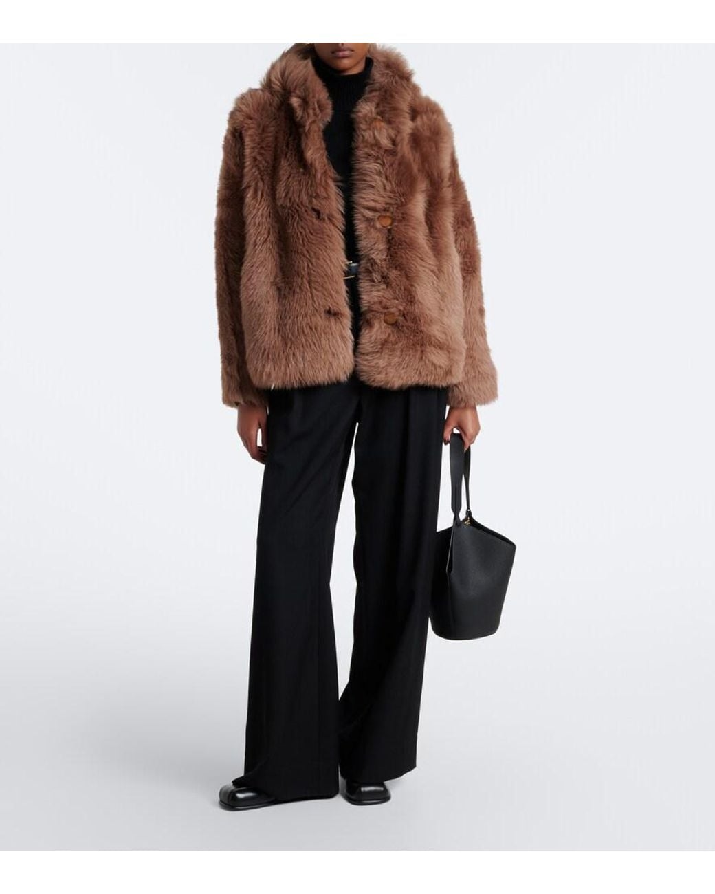 Proenza Schouler Brown Label Michelle Shearling Jacket