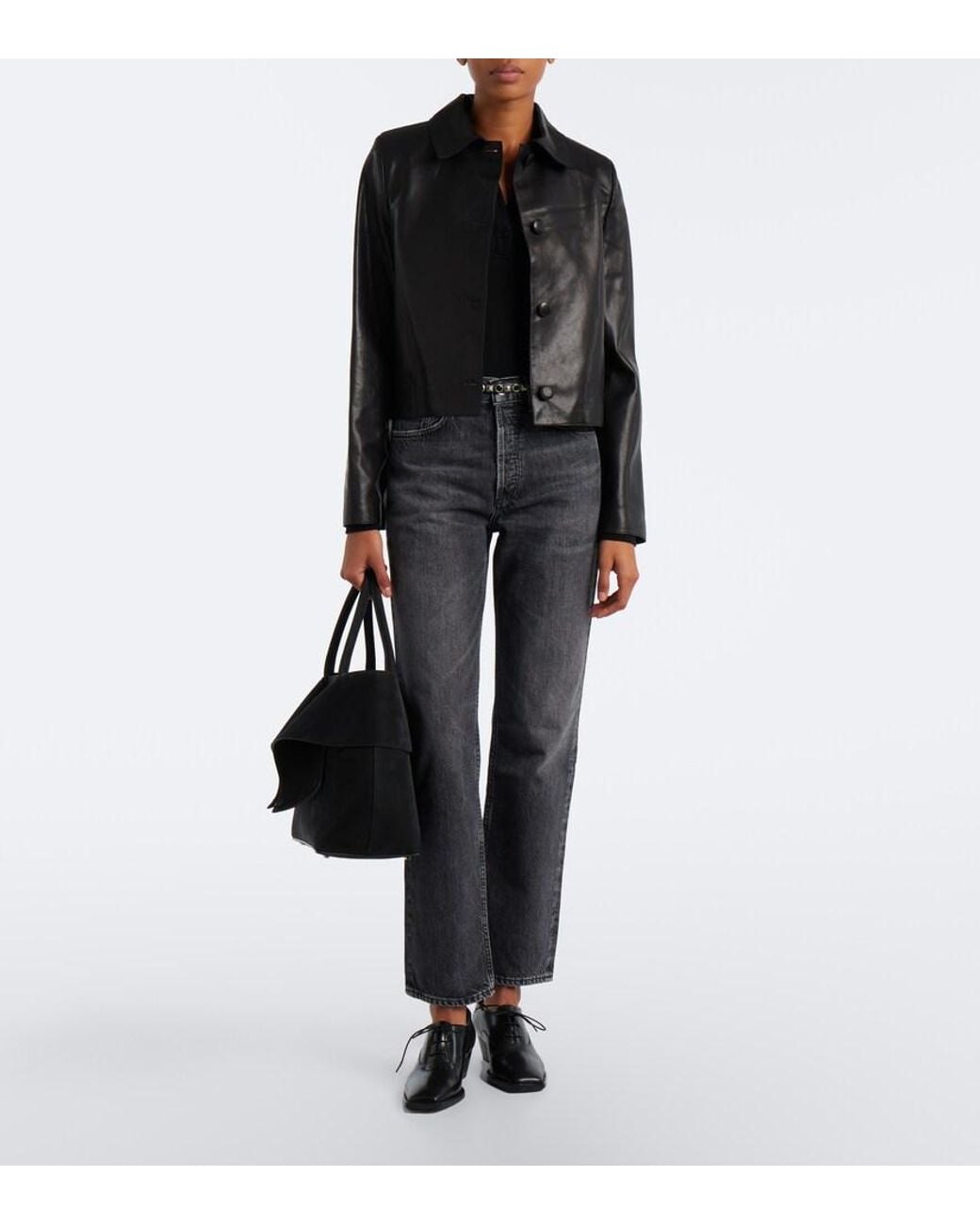 Agolde Black Amos Polo Sweater