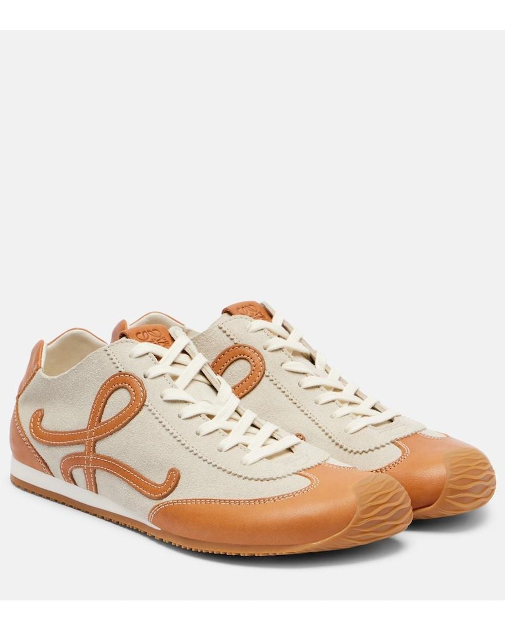 Loewe White Ballet Runner 2.0 Suede Sneakers