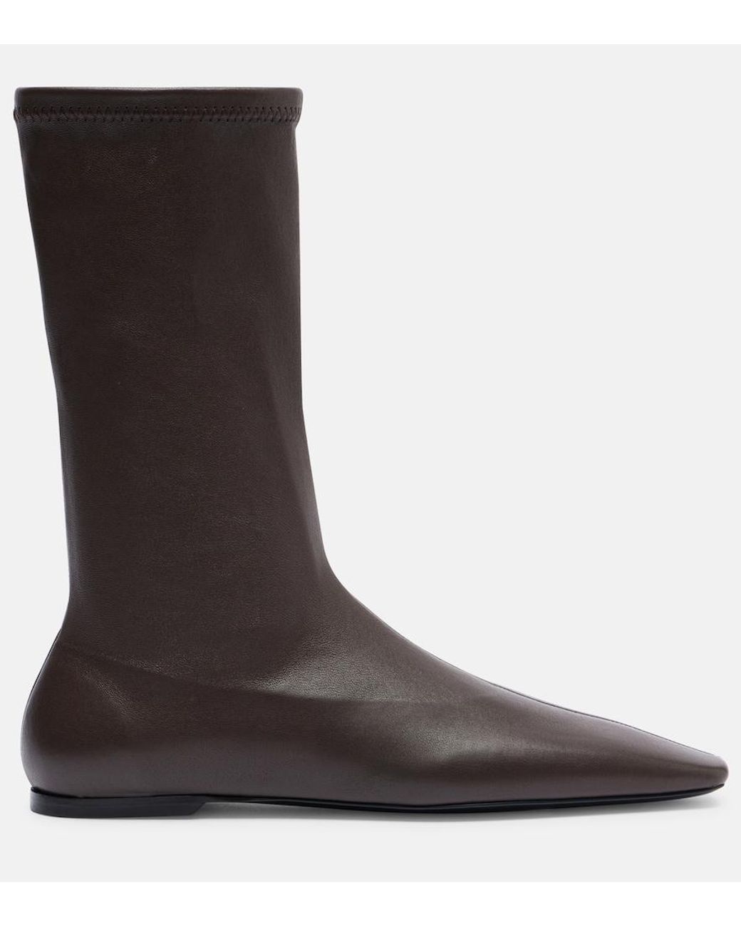 Totême Brown Leather Boots