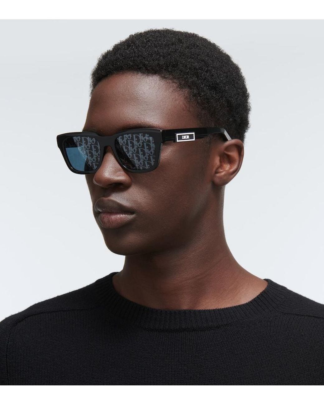 Dior Blue B23 S1i Logo D-frame Acetate Sunglasses for men